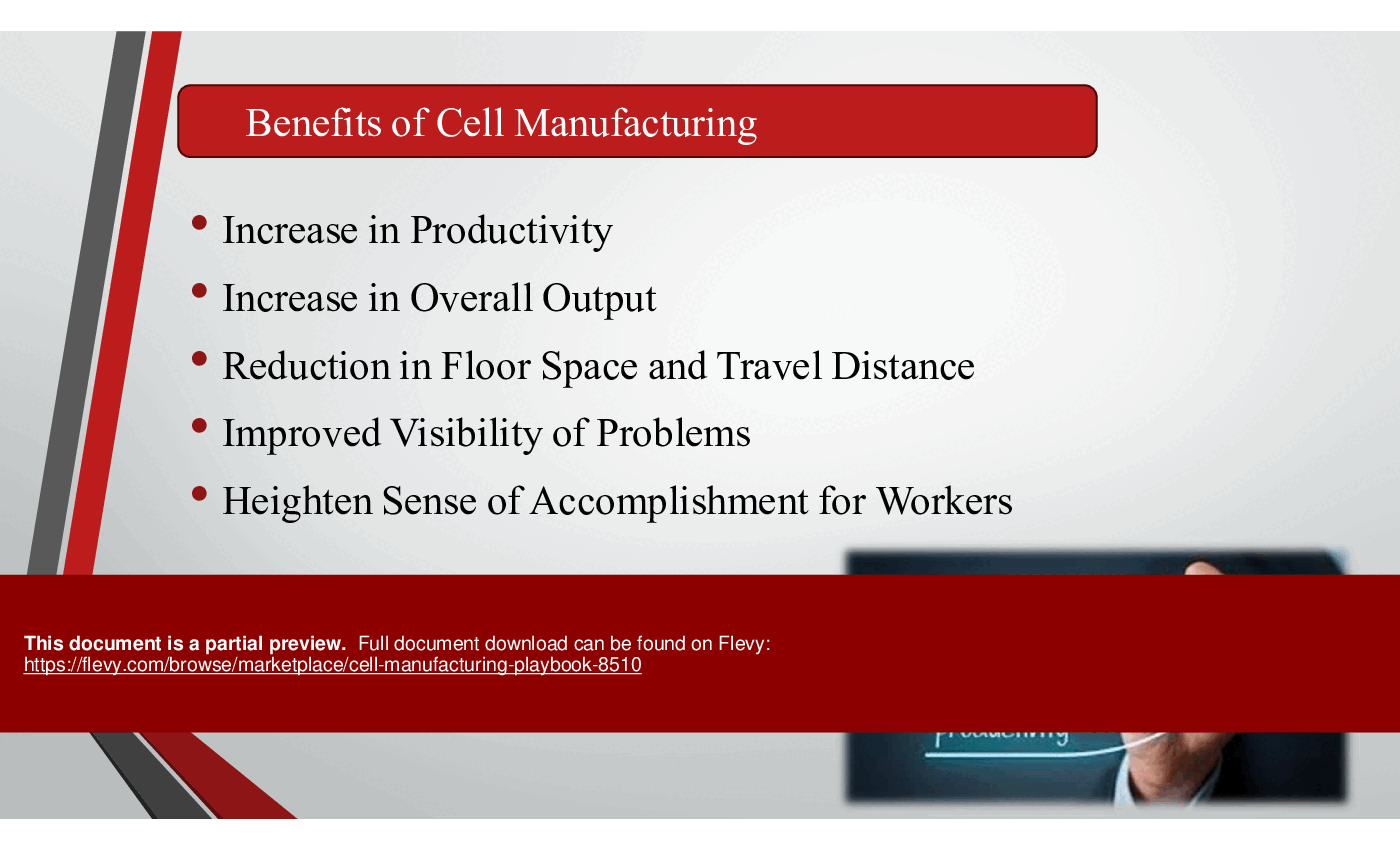 Cell Manufacturing Playbook () Preview Image