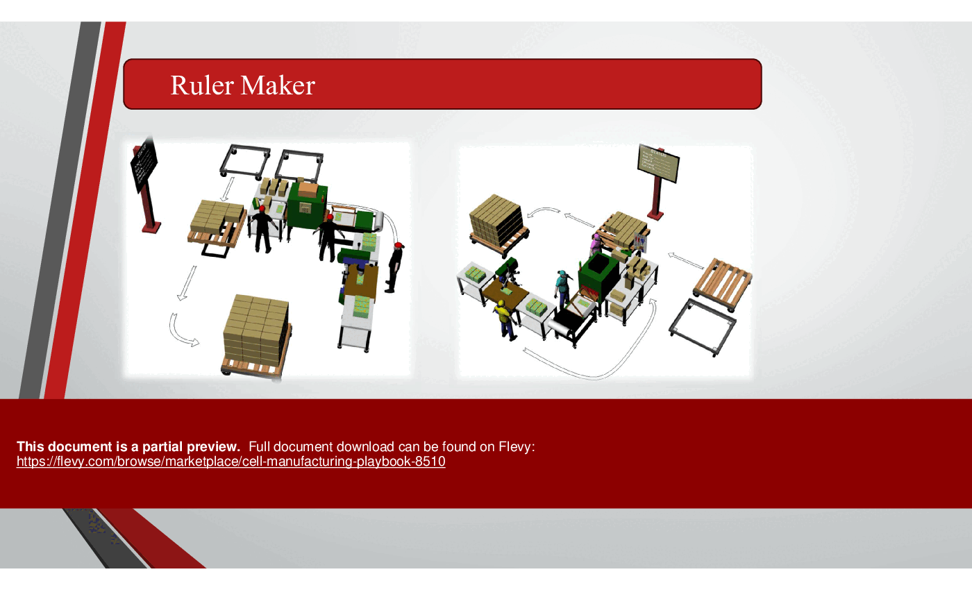 Cell Manufacturing Playbook (31-slide PPT PowerPoint presentation (PPTX)) Preview Image