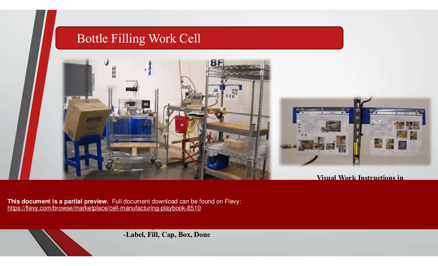 Cell Manufacturing Playbook (31-slide PPT PowerPoint presentation (PPTX)) Preview Image