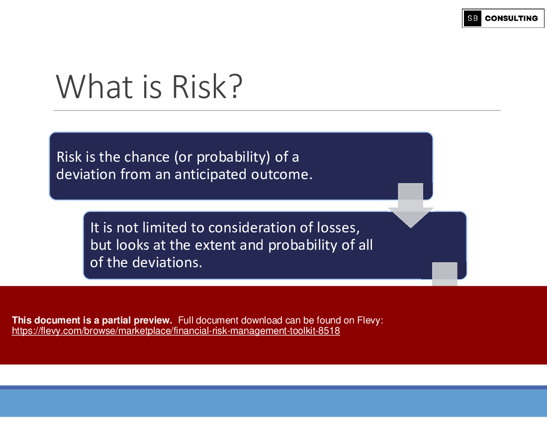 Financial Risk Management Toolkit (154-slide PPT PowerPoint presentation (PPTX)) Preview Image