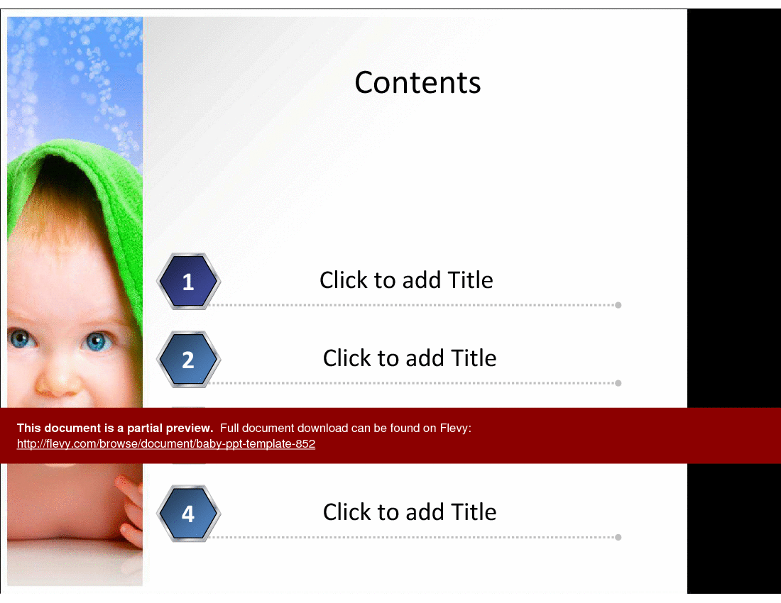 Baby PPT Template (21-slide PPT PowerPoint presentation (PPT)) Preview Image