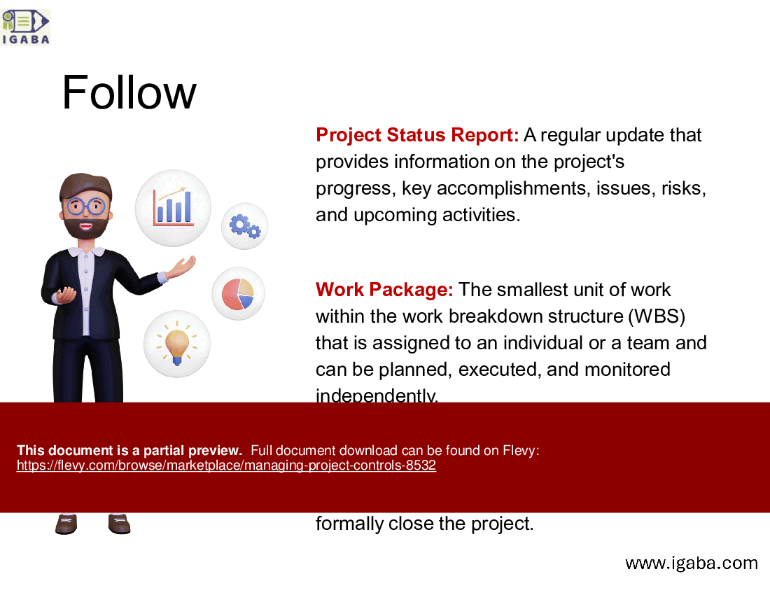 Managing Project Controls (183-slide PPT PowerPoint presentation (PPTX)) Preview Image