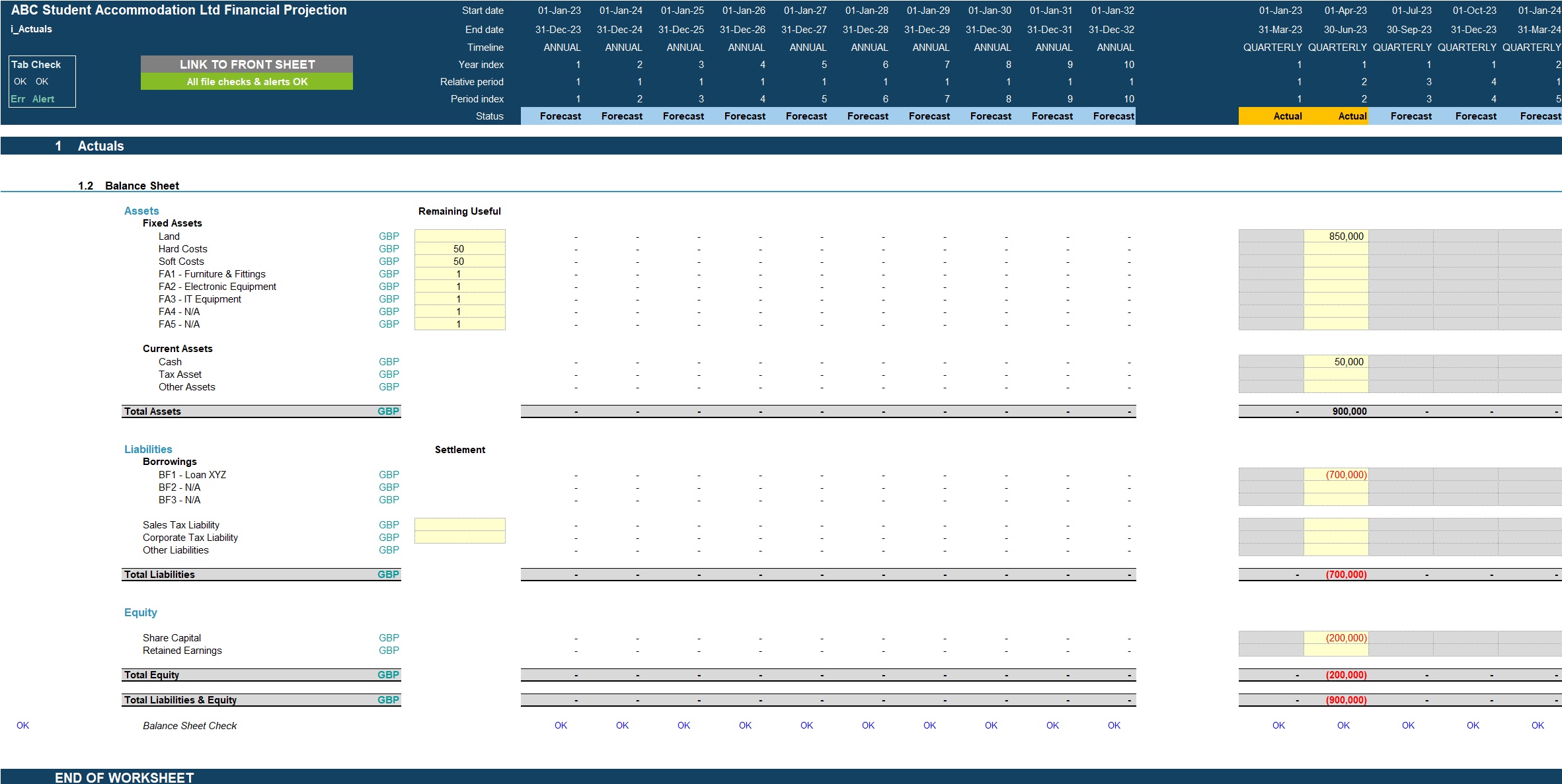 Student Accommodation Business 10-Year Financial Model (Excel template (XLSX)) Preview Image