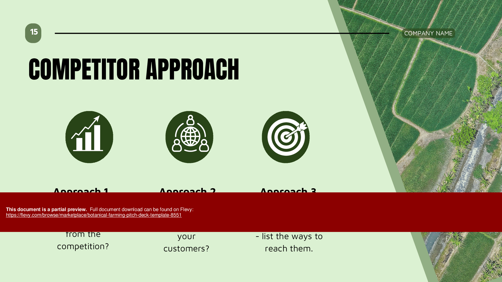 Botanical Farming Pitch Deck Template (37-page PDF document) Preview Image