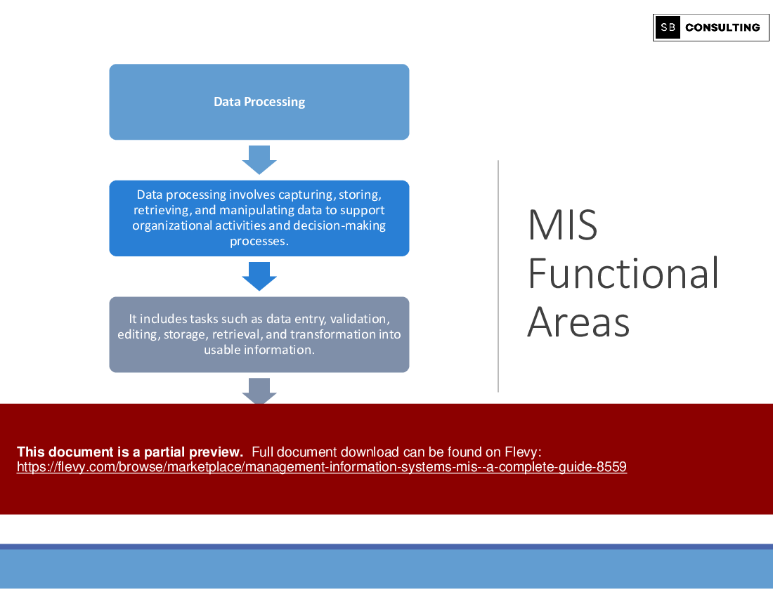 Management Information Systems (MIS) - A Complete Guide (135-slide PPT PowerPoint presentation (PPTX)) Preview Image