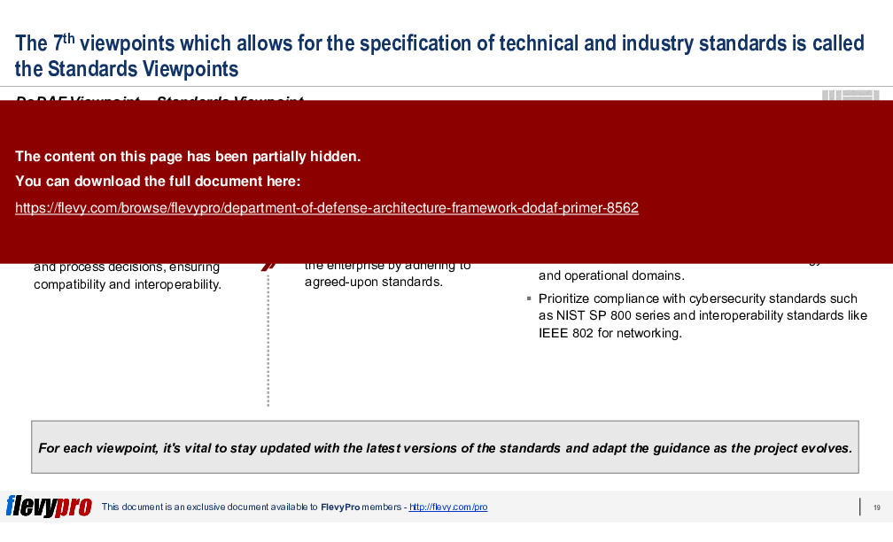 Department of Defense Architecture Framework (DoDAF) Primer (35-slide PPT PowerPoint presentation (PPTX)) Preview Image