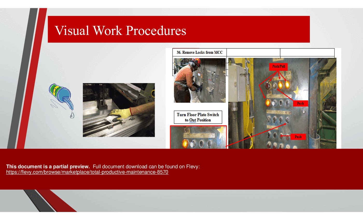 Total Productive Maintenance (18-slide PPT PowerPoint presentation (PPTX)) Preview Image