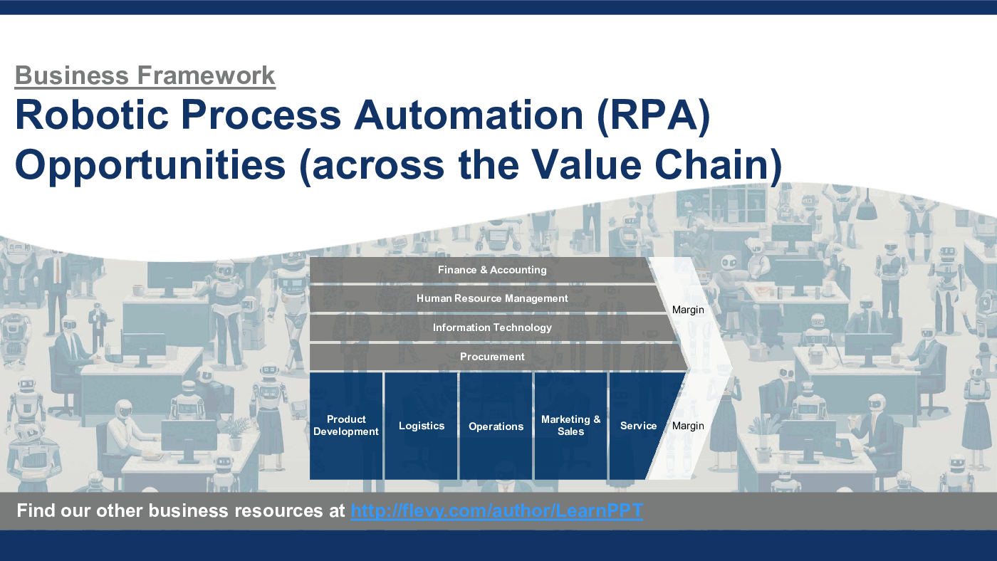 Robotic Process Automation (RPA) Opportunities (across Value Chain) (44-slide PPT PowerPoint presentation (PPTX)) Preview Image