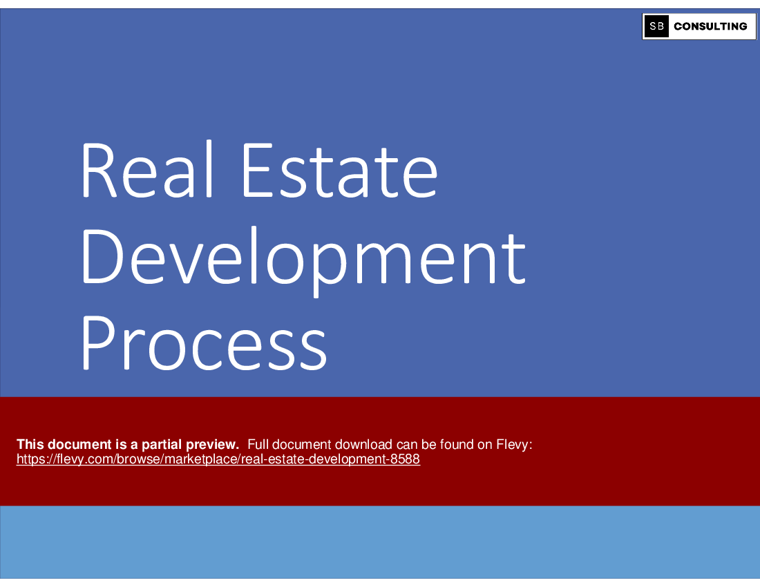 Real Estate Development (193-slide PPT PowerPoint presentation (PPTX)) Preview Image