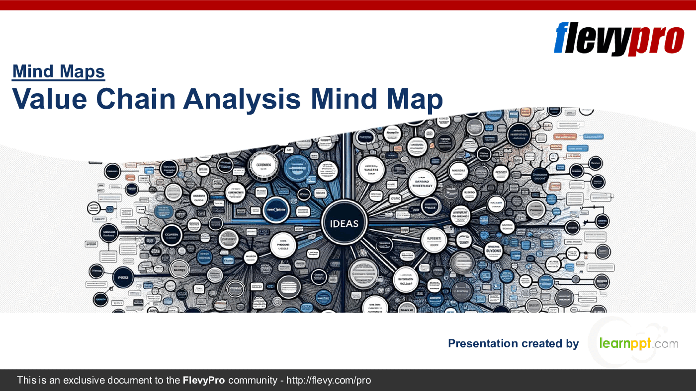 Value Chain Analysis Mind Map (19-slide PPT PowerPoint presentation (PPTX)) Preview Image