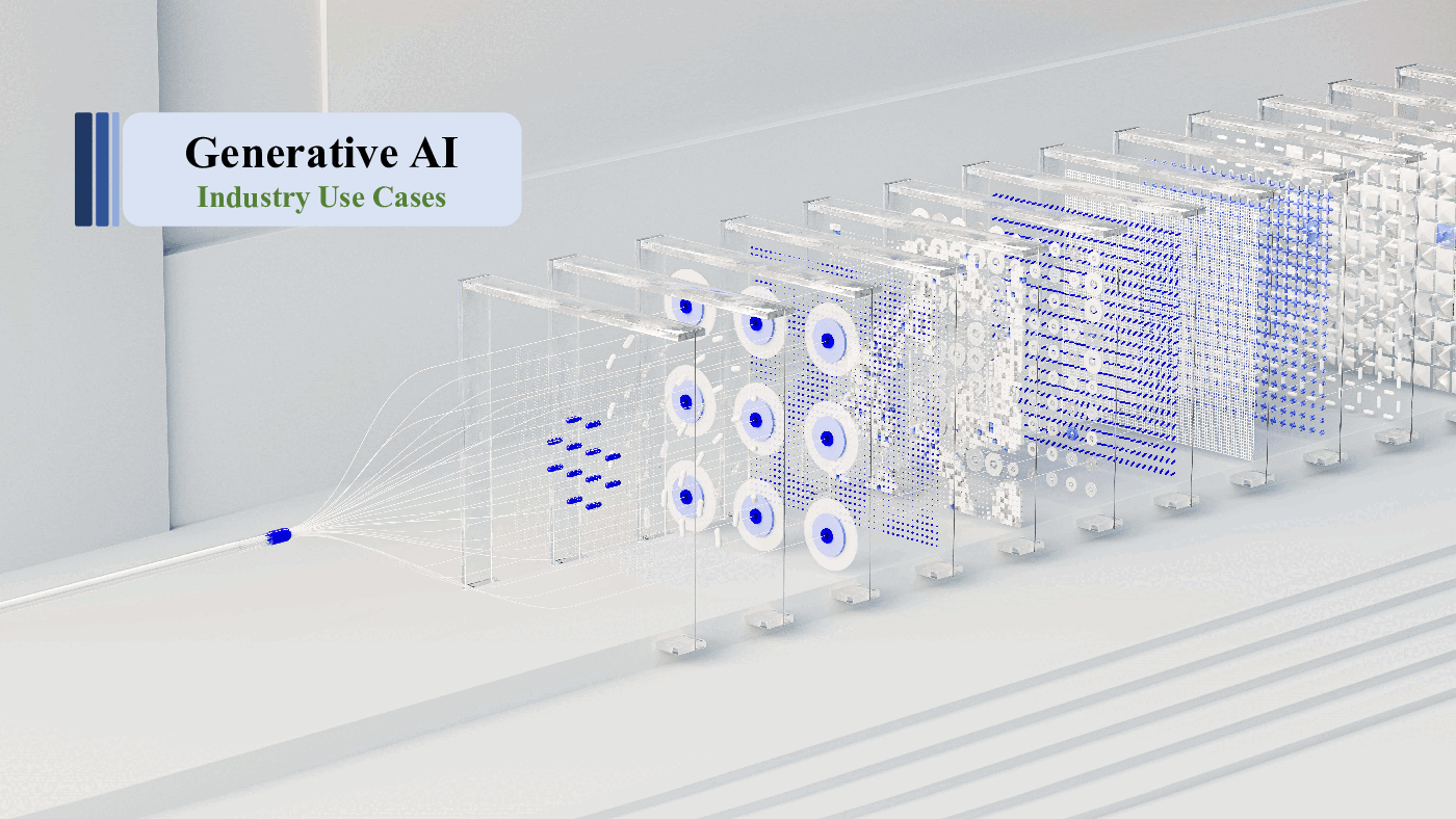 Gen AI Industry Use Cases (14-slide PPT PowerPoint presentation (PPTX)) Preview Image