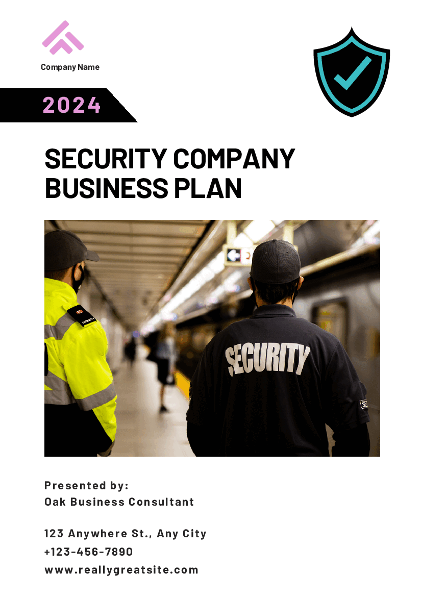 Security Company Business Plan (34-page PDF document) Preview Image