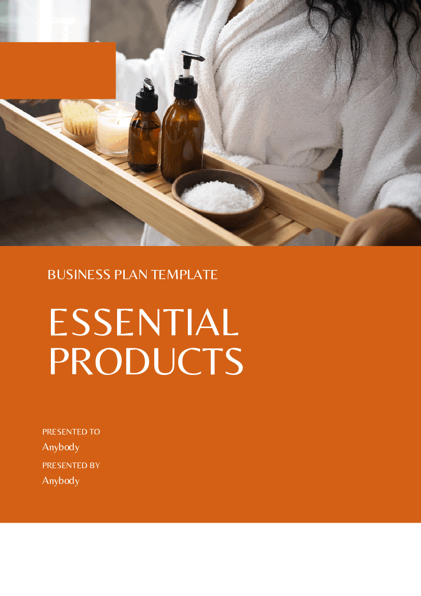Essential Products Business Plan Template (42-page PDF document) Preview Image
