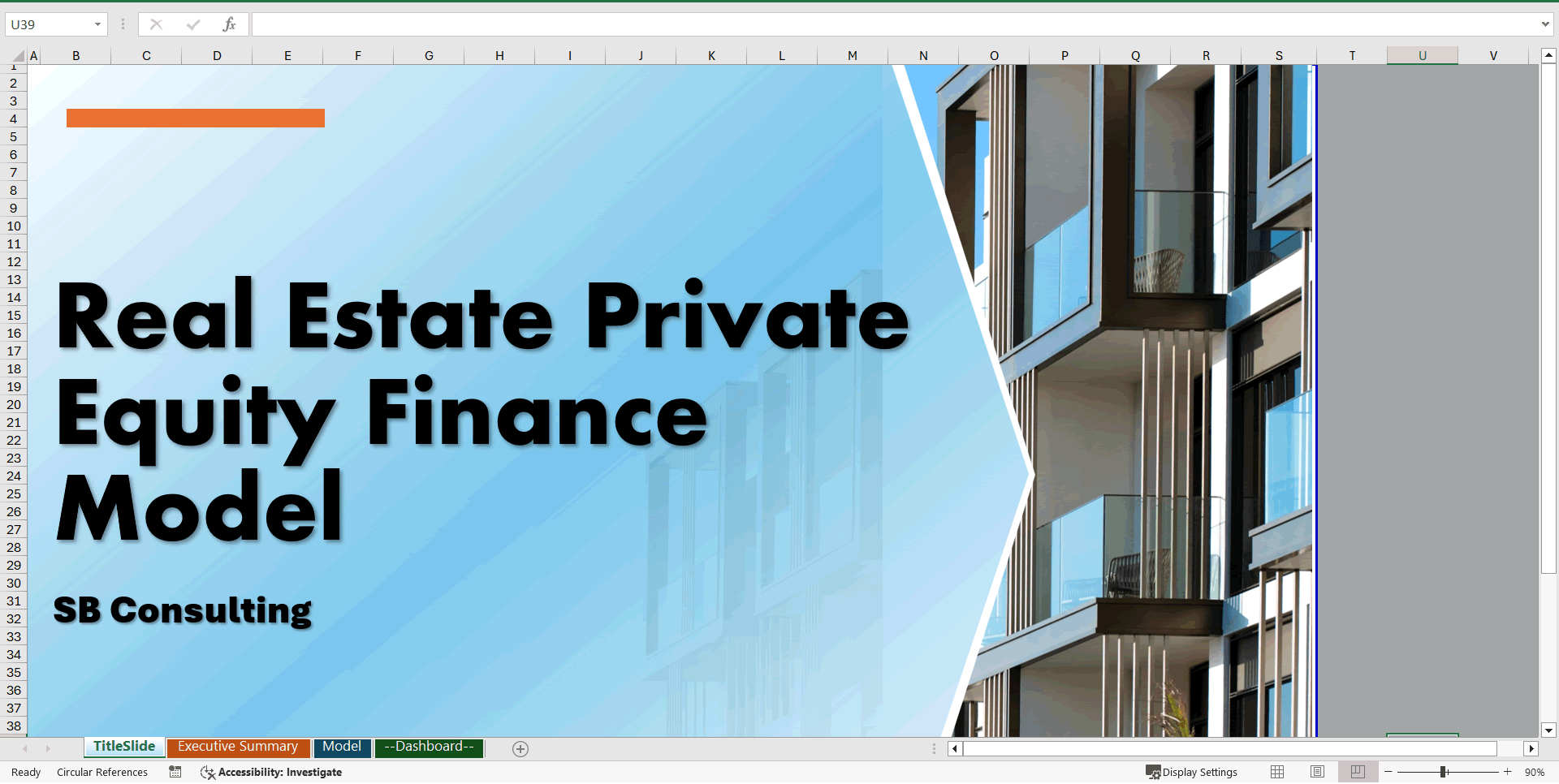 Real Estate Private Equity Financial Model