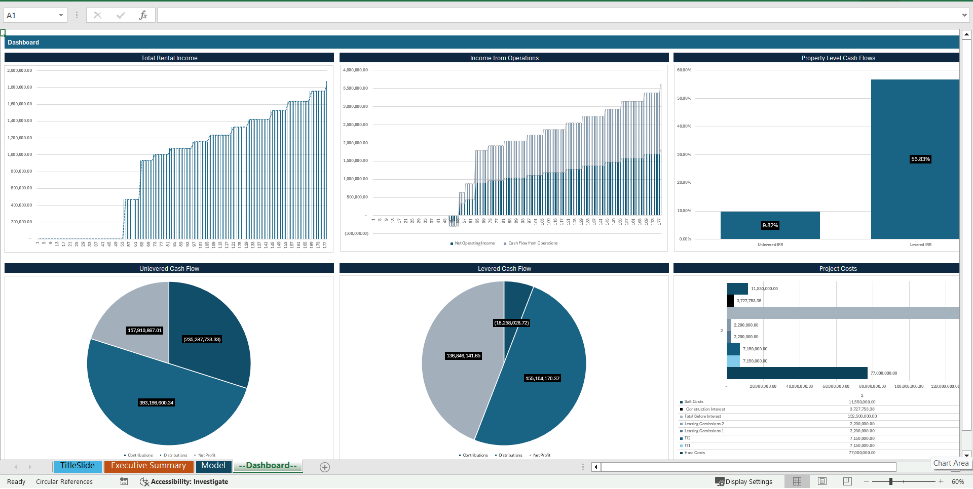 Real Estate Private Equity Financial Model (Excel template (XLSX)) Preview Image