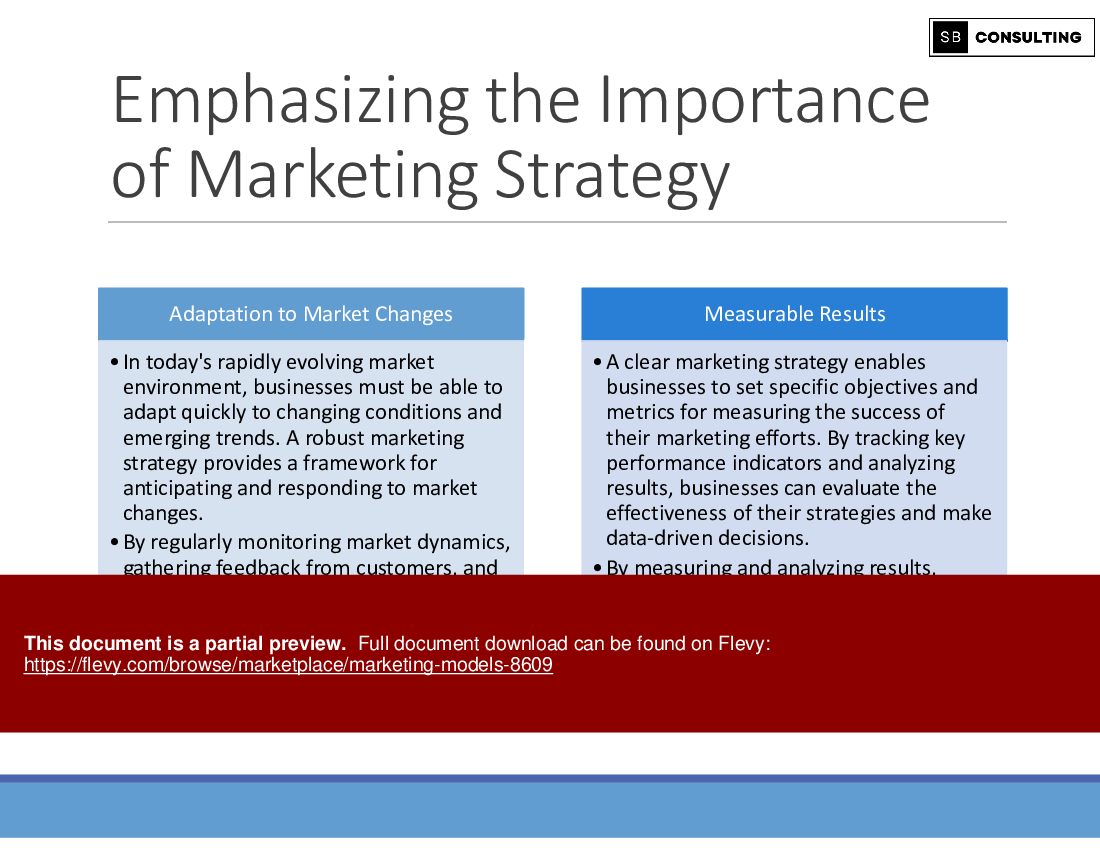 Marketing Models (368-slide PPT PowerPoint presentation (PPTX)) Preview Image