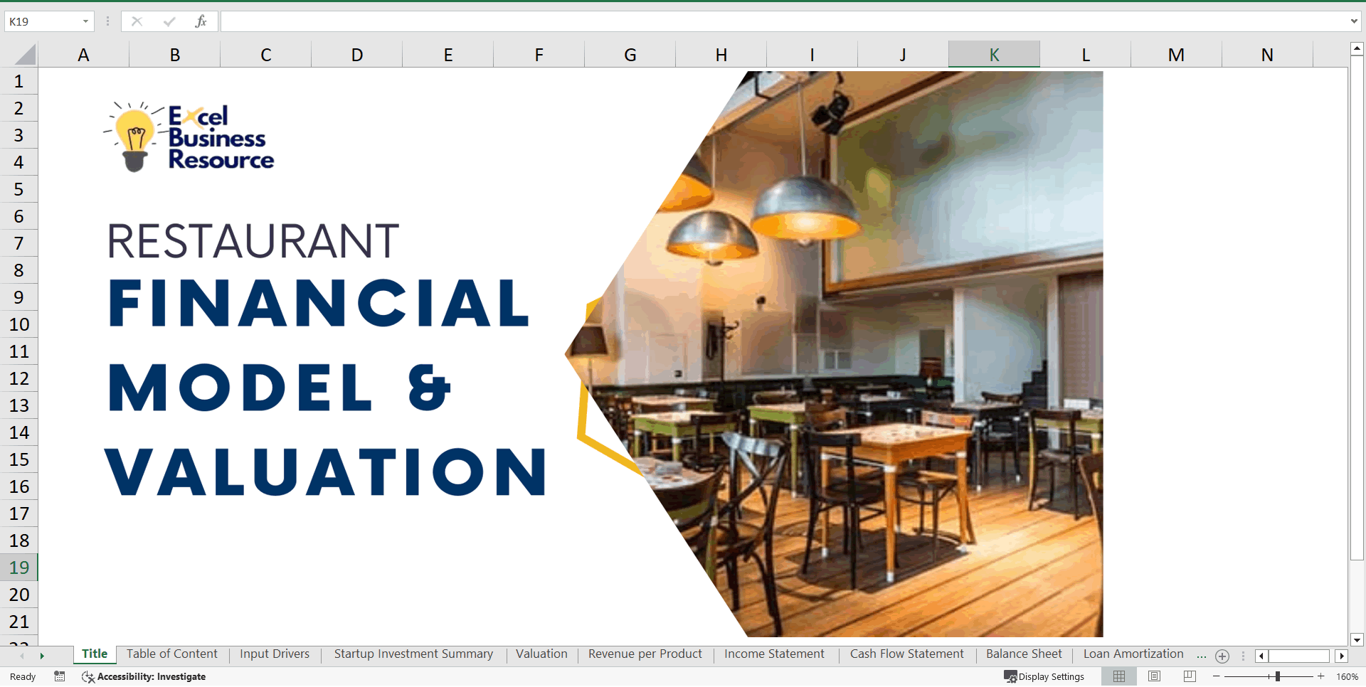 Restaurant Financial Model and Valuation