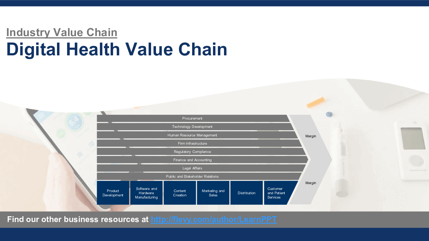 Digital Health Value Chain (30-slide PPT PowerPoint presentation (PPTX)) Preview Image