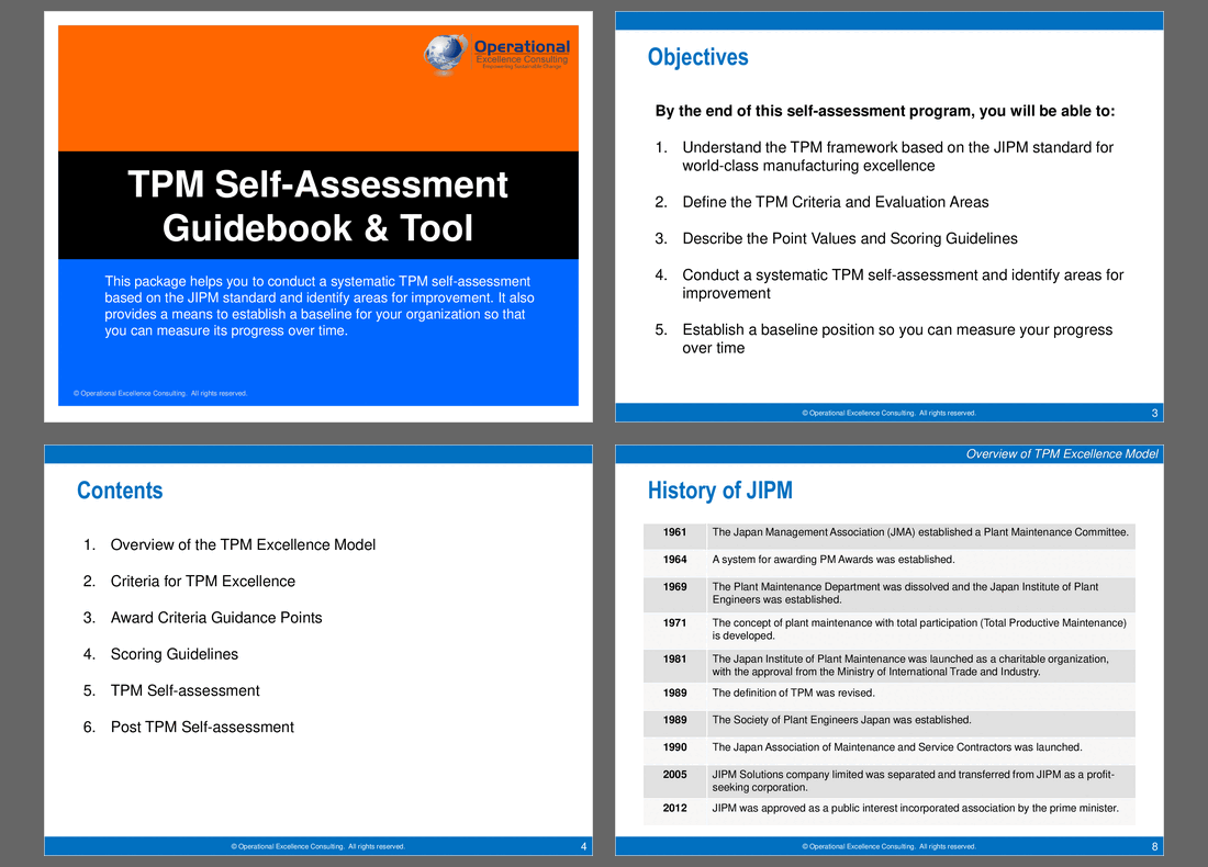 TPM Self-Assessment Guide & Tool