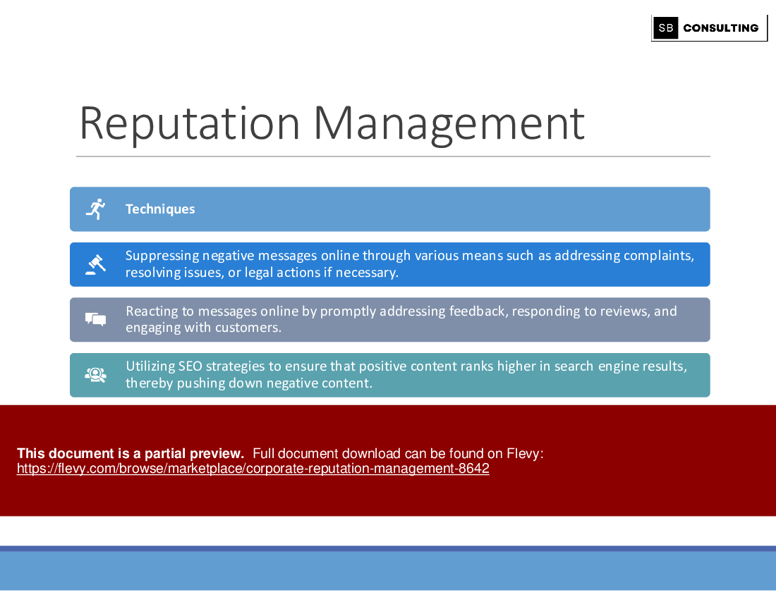 Corporate Reputation Management (116-slide PPT PowerPoint presentation (PPTX)) Preview Image