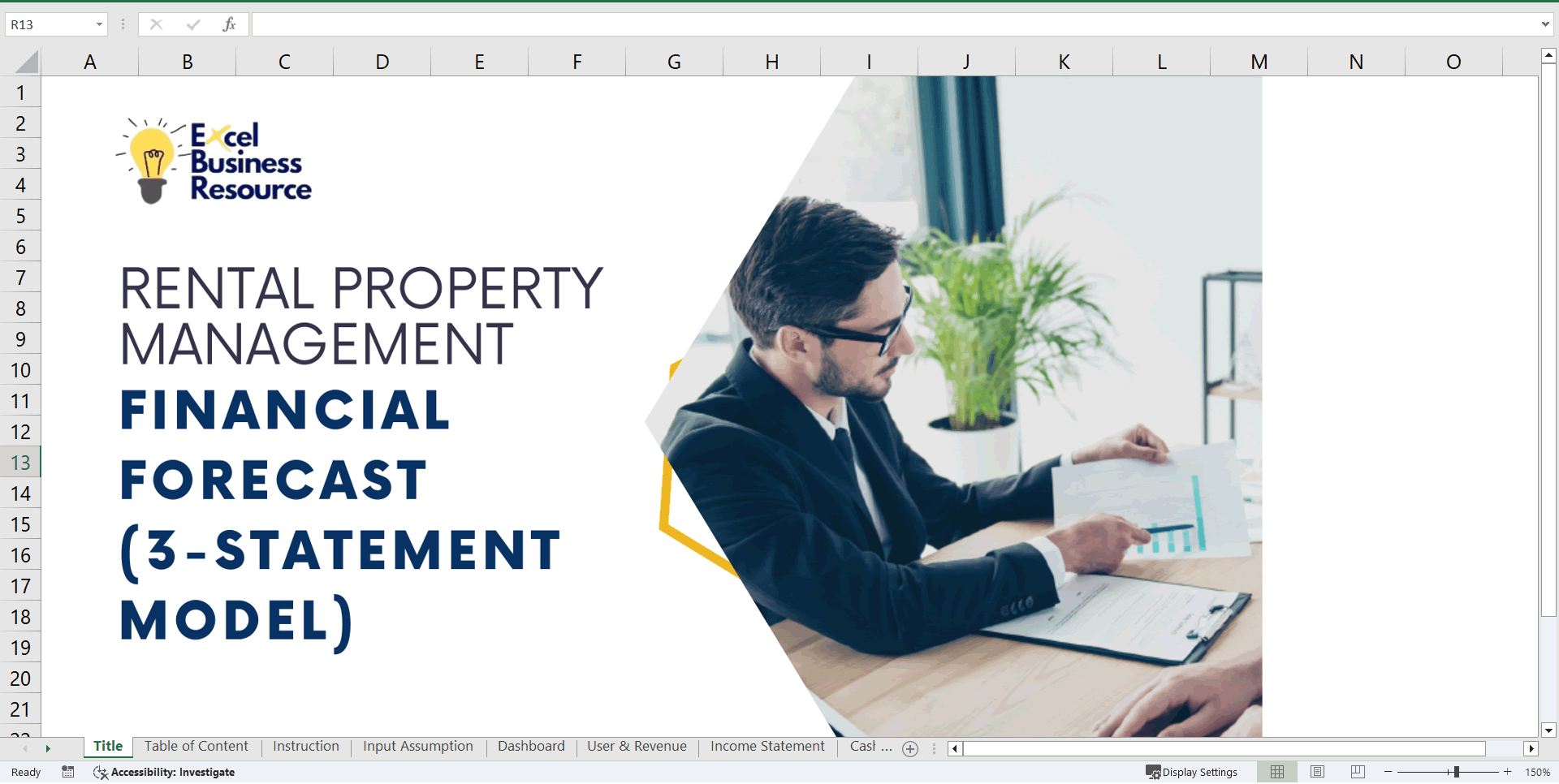 Real Estate Rental Property Financial Model (Excel template (XLSX)) Preview Image