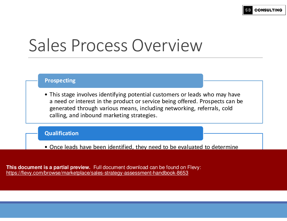 Sales Strategy Assessment Handbook (171-slide PPT PowerPoint presentation (PPTX)) Preview Image