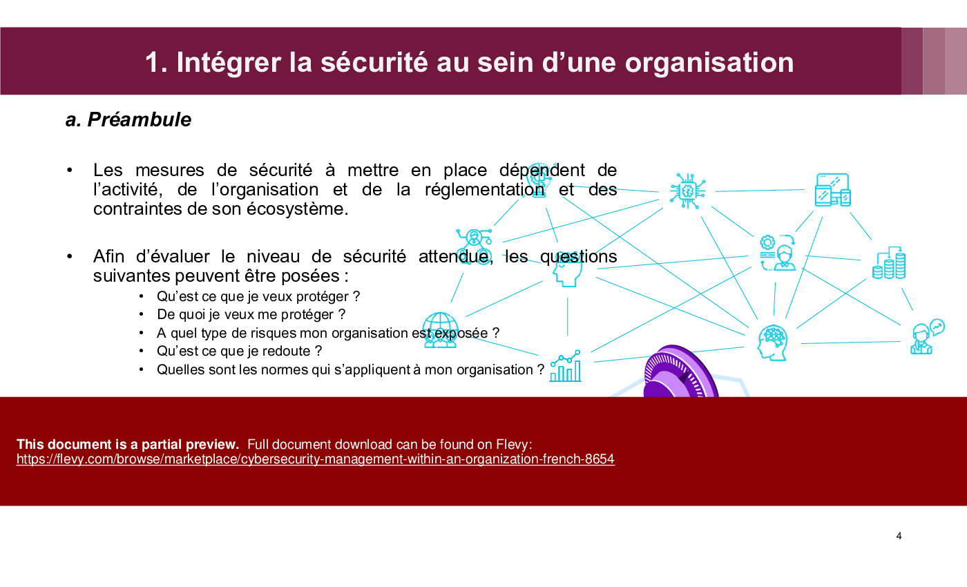 Cybersecurity Management within an Organization (French) (62-slide PPT PowerPoint presentation (PPTX)) Preview Image