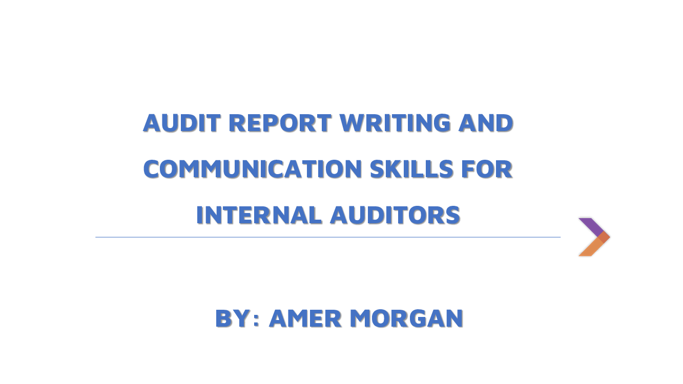 Audit Report Writing and Communication Skills