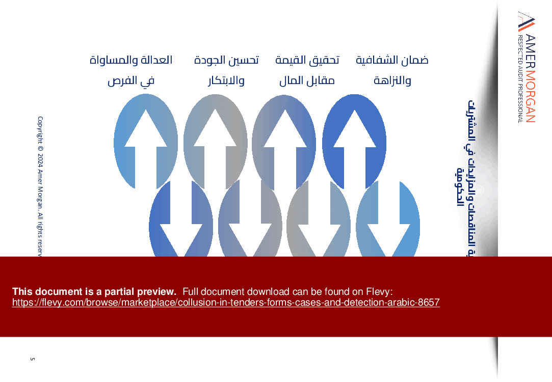 Collusion in Tenders: Forms, Cases, and Detection (Arabic) (150-page PDF document) Preview Image