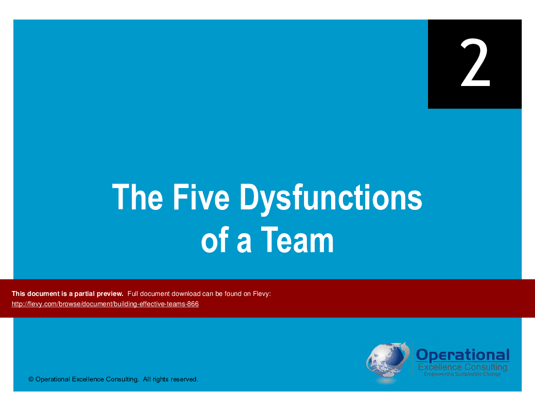 Building Effective Teams (111-slide PowerPoint presentation (PPTX)) Preview Image