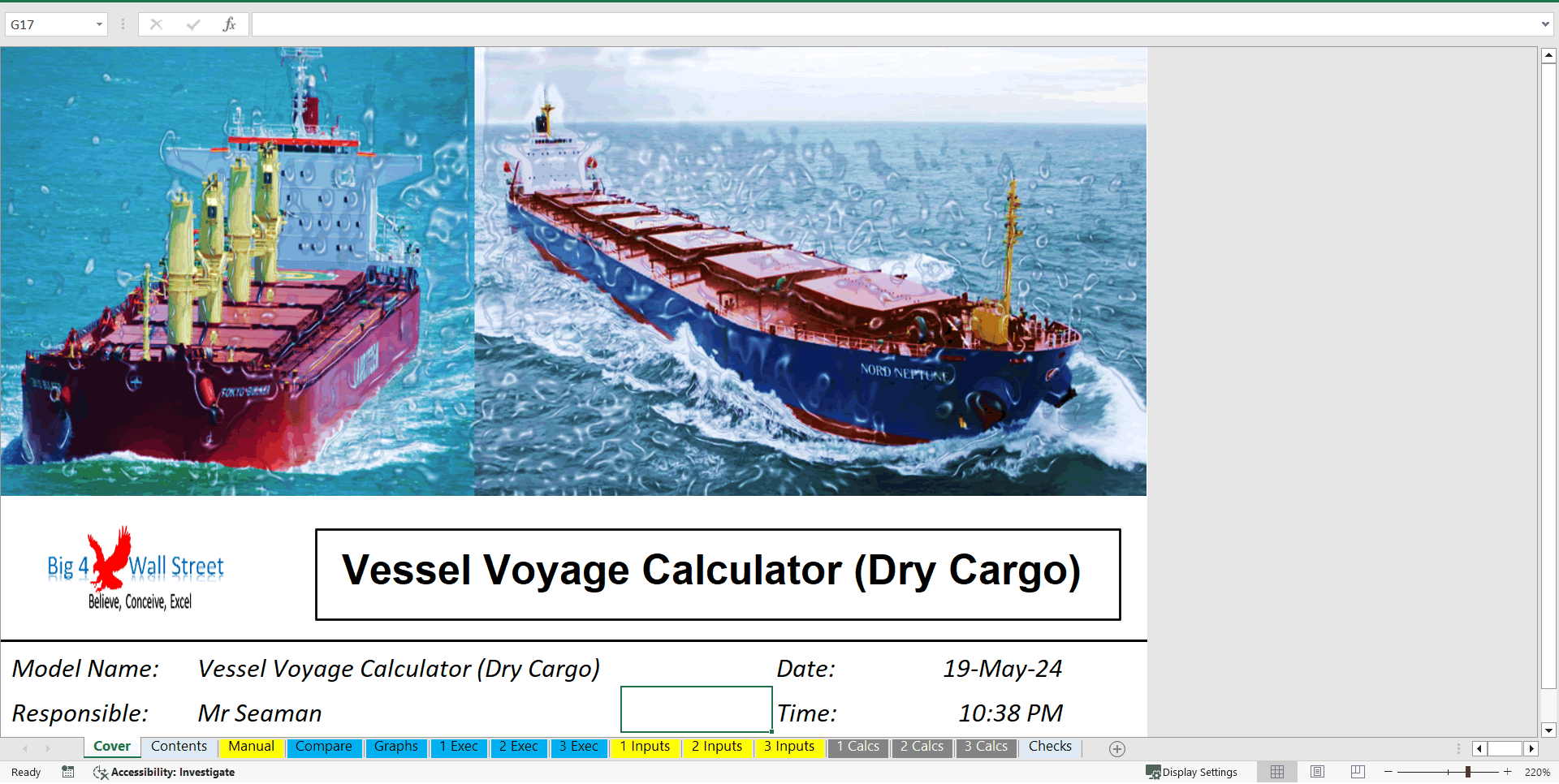 Vessel Voyage Calculator (Dry Cargo)