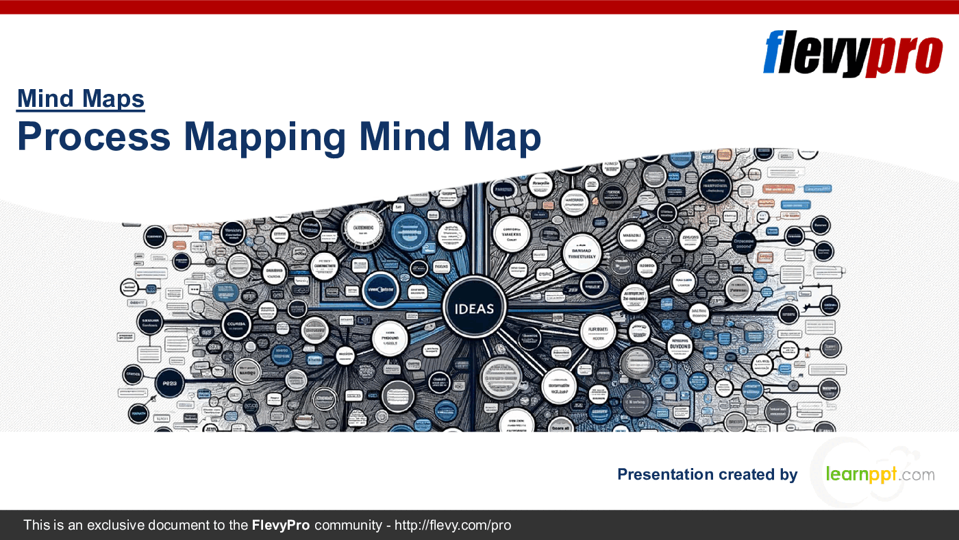 Process Mapping Model Mind Map (20-slide PPT PowerPoint presentation (PPTX)) Preview Image