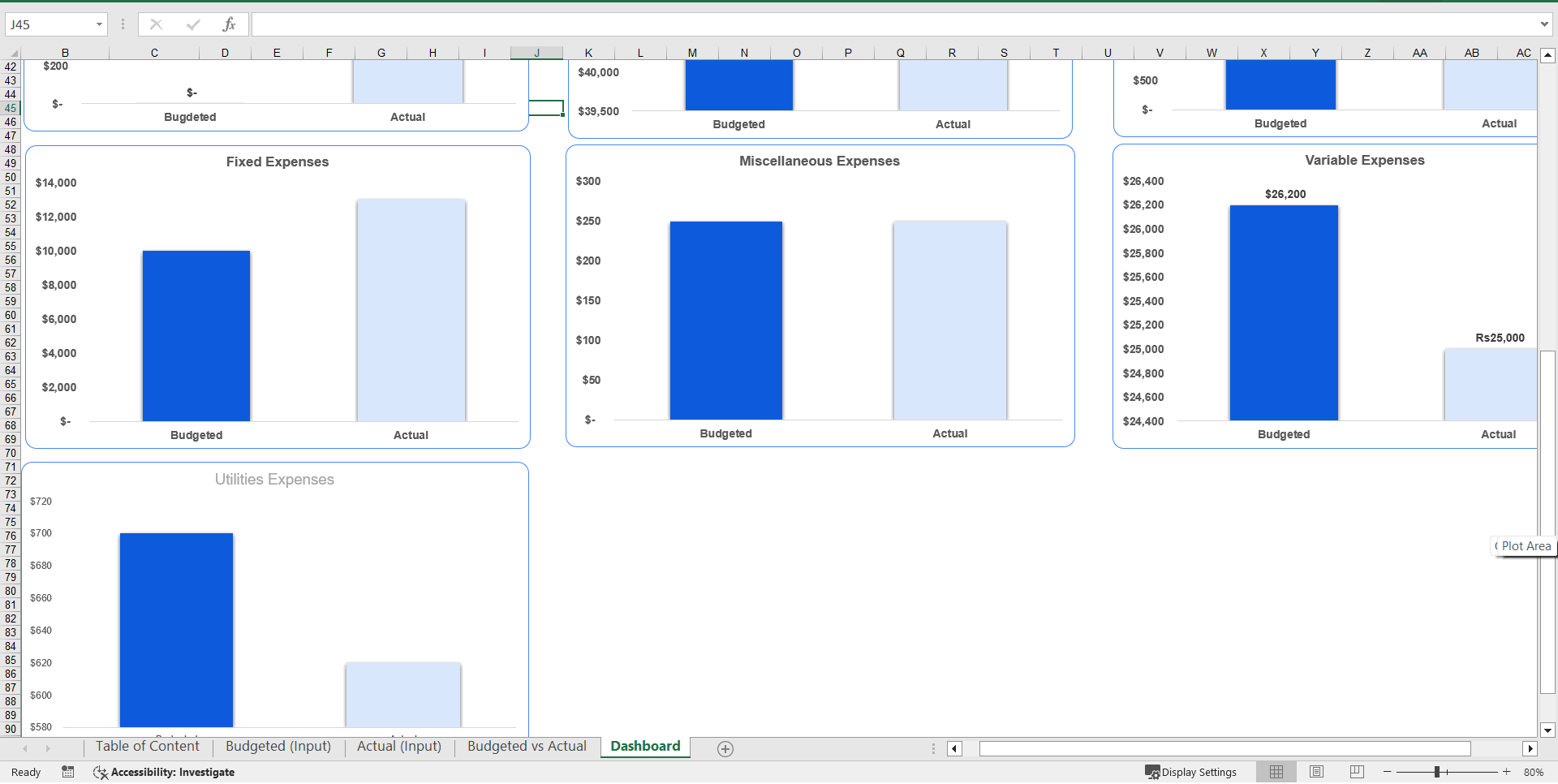 Business Budget Tracker (Excel template (XLSX)) Preview Image