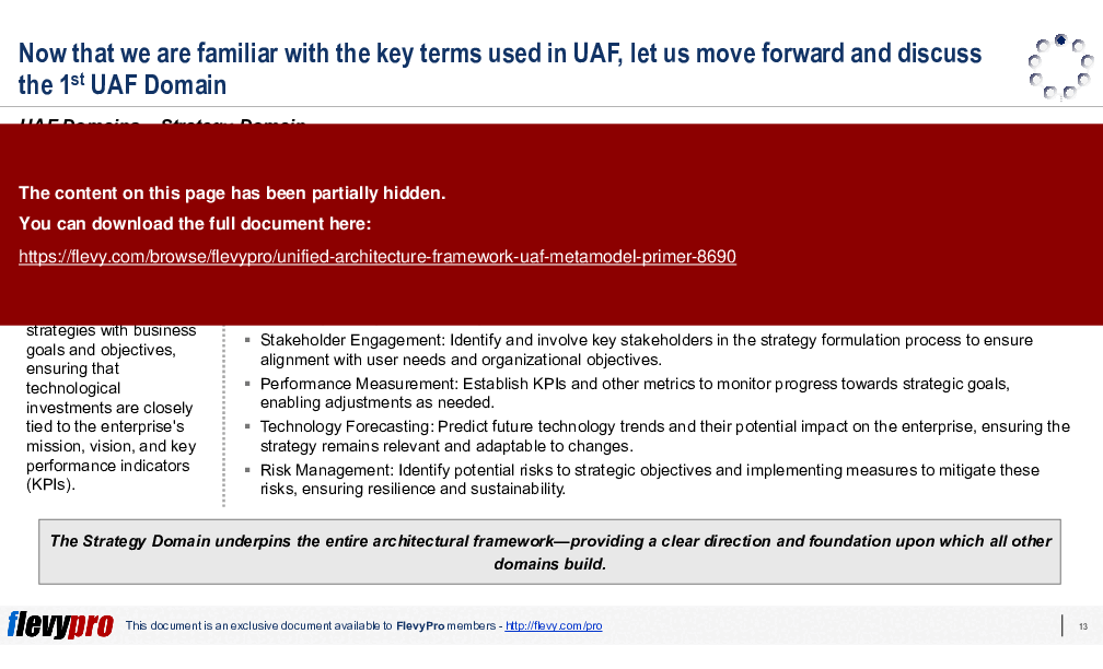 Unified Architecture Framework (UAF) Metamodel Primer (33-slide PPT PowerPoint presentation (PPTX)) Preview Image