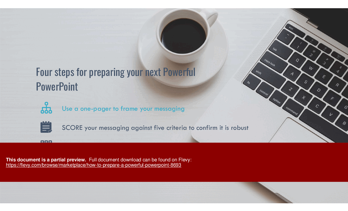 How to Prepare a Powerful PowerPoint (20-slide PPT PowerPoint presentation (PPTX)) Preview Image