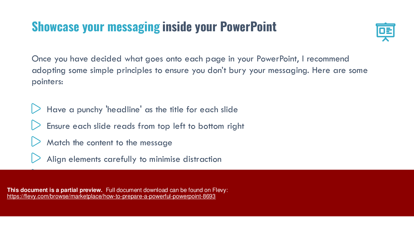 How to Prepare a Powerful PowerPoint (20-slide PPT PowerPoint presentation (PPTX)) Preview Image