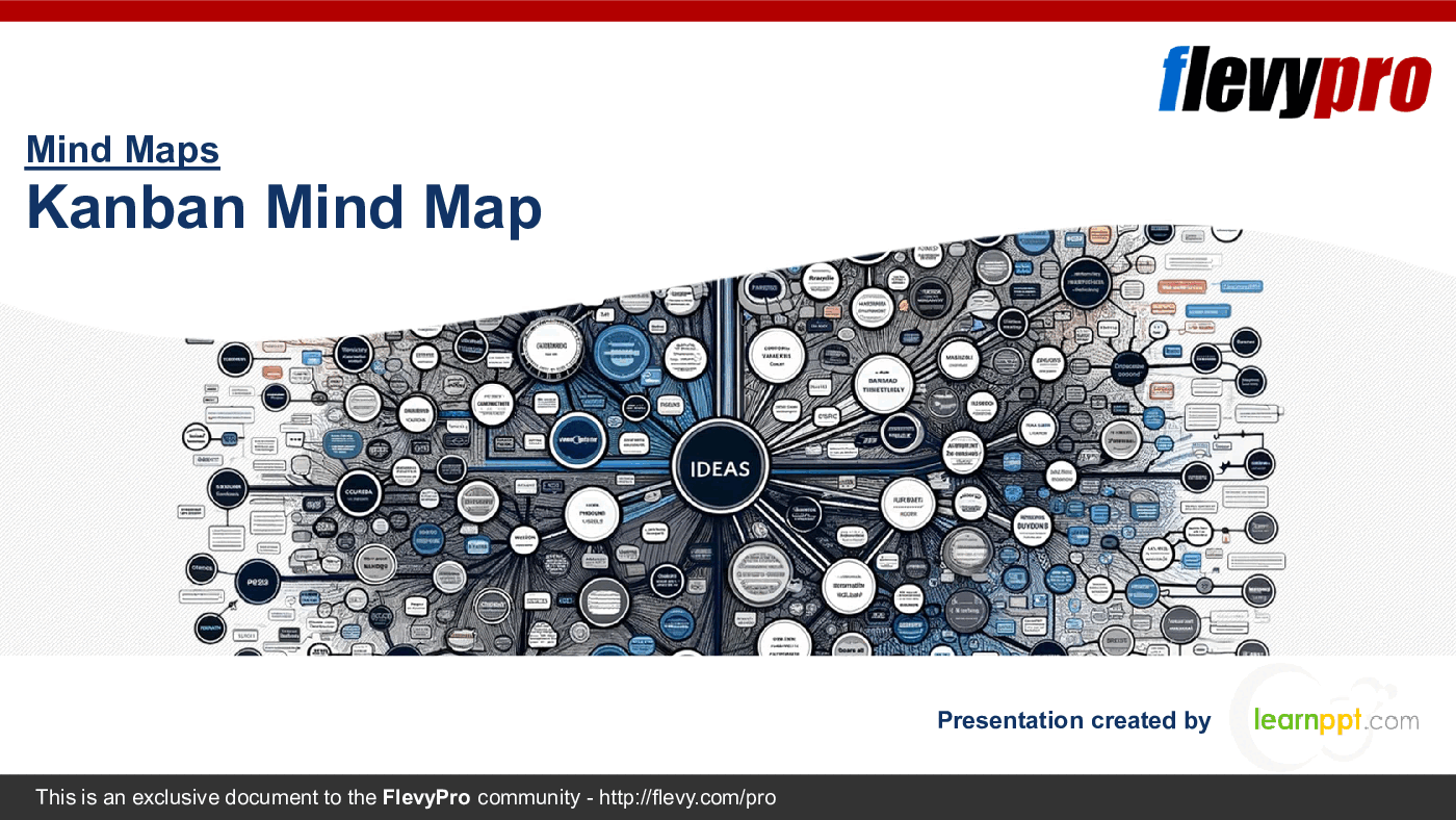 Kanban Mind Map (19-slide PPT PowerPoint presentation (PPTX)) Preview Image