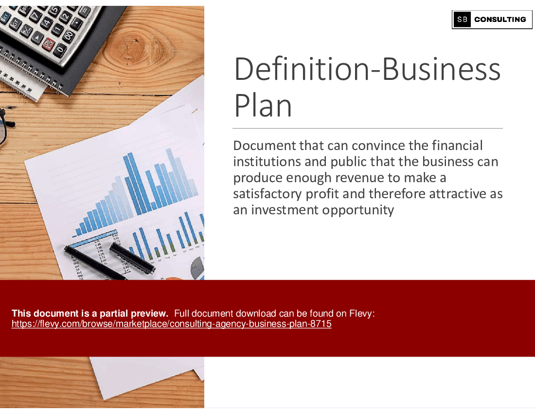 Consulting Agency Business Plan (192-slide PPT PowerPoint presentation (PPTX)) Preview Image