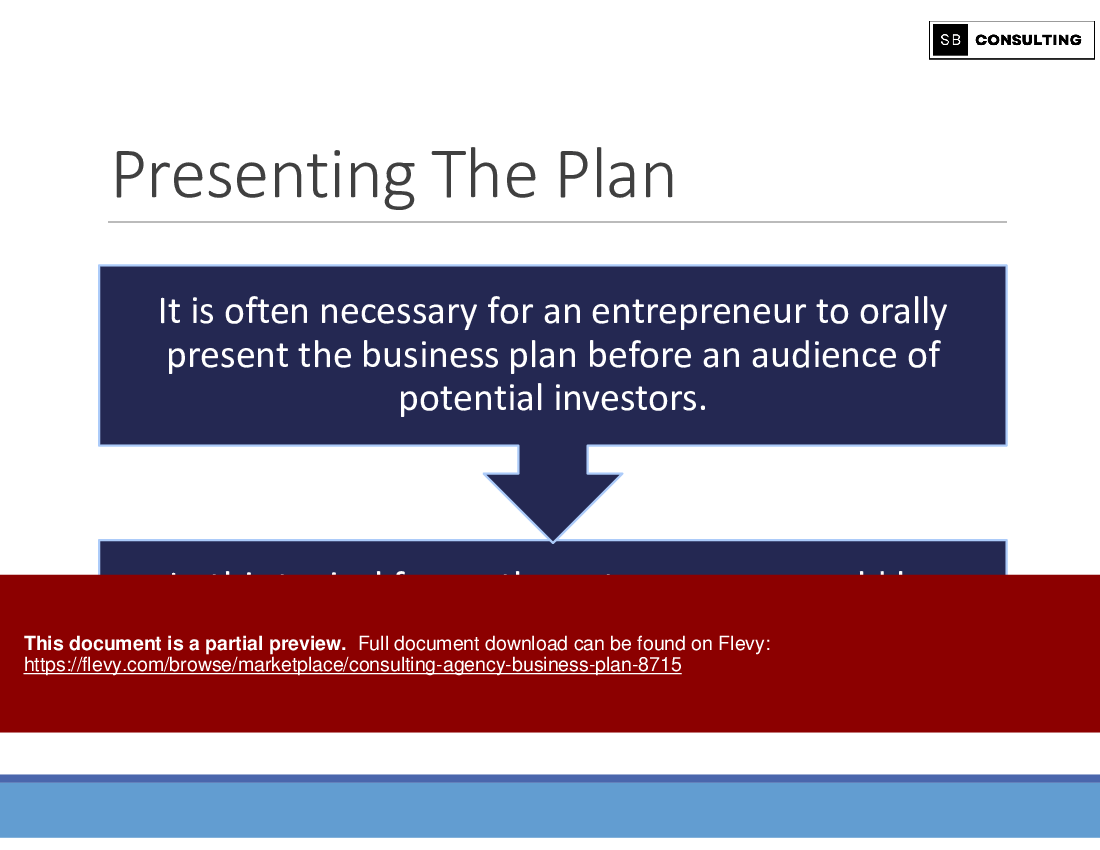 Consulting Agency Business Plan (192-slide PPT PowerPoint presentation (PPTX)) Preview Image