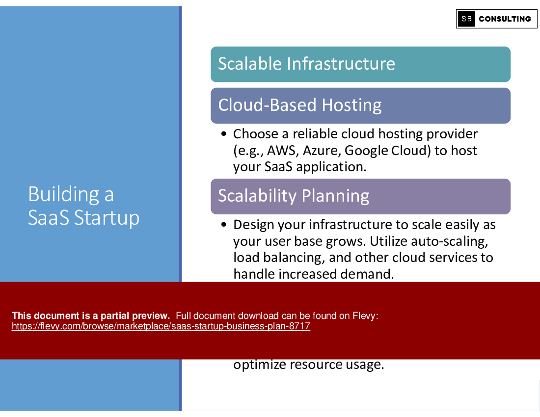 SaaS Startup Business Plan (277-slide PPT PowerPoint presentation (PPTX)) Preview Image