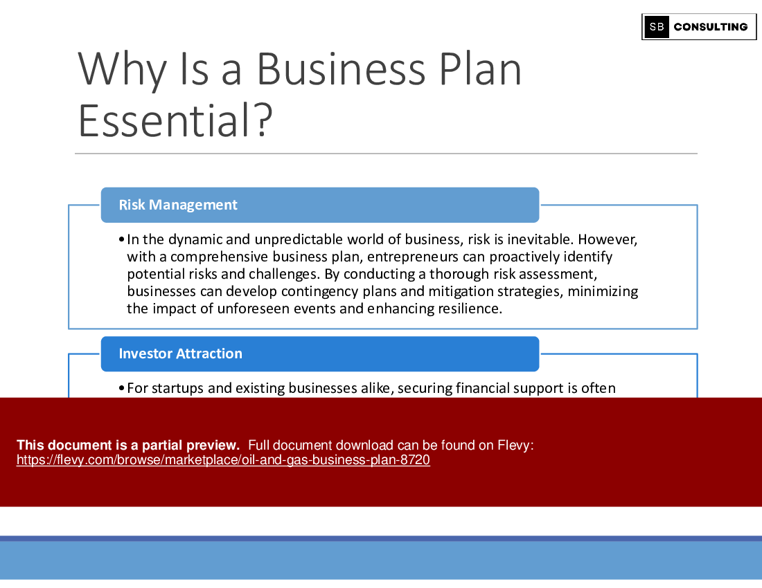 Oil and Gas Business Plan (245-slide PPT PowerPoint presentation (PPTX)) Preview Image