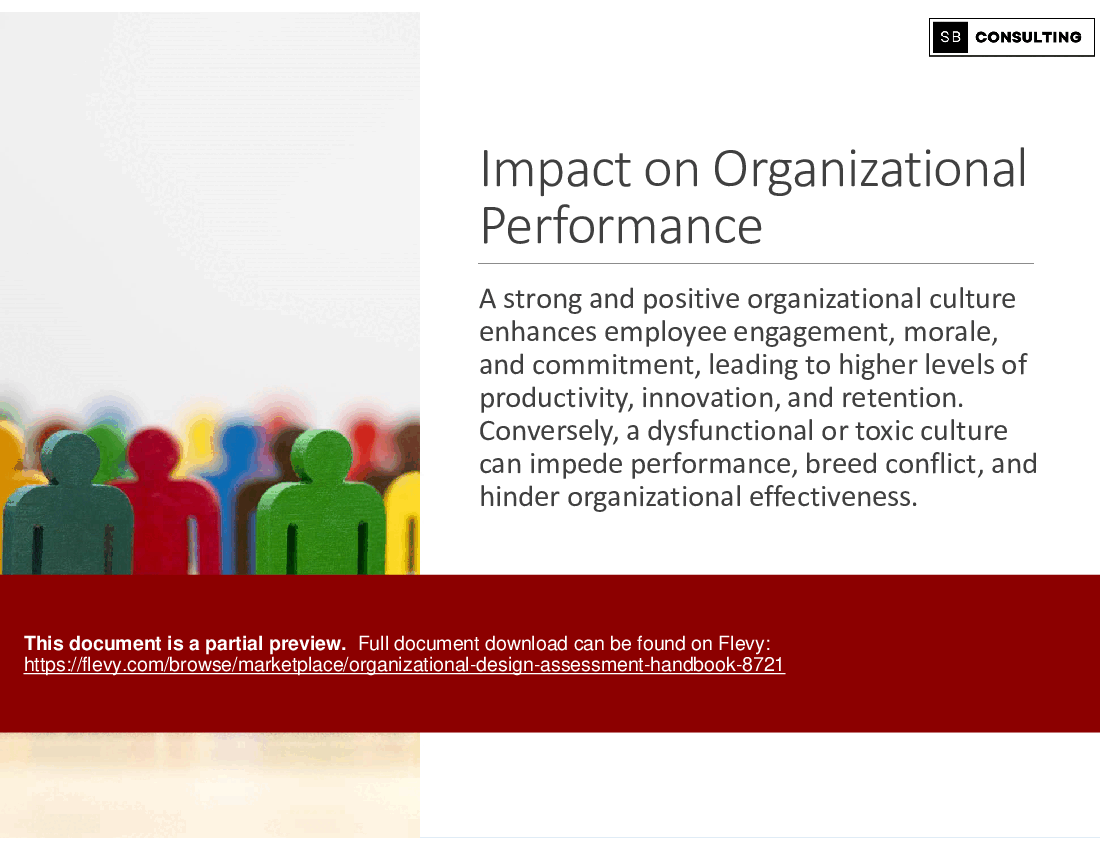 Organizational Design Assessment Handbook (146-slide PPT PowerPoint presentation (PPTX)) Preview Image