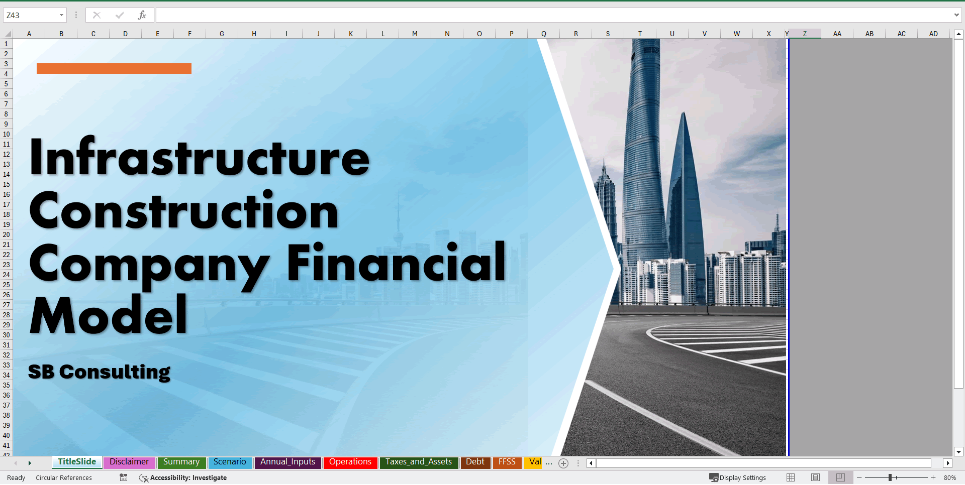 Infrastructure Construction Company Financial Model