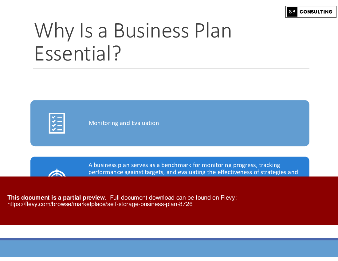 Self Storage Business Plan (266-slide PPT PowerPoint presentation (PPTX)) Preview Image