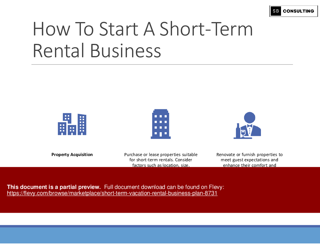 Short-Term (Vacation) Rental Business Plan (280-slide PPT PowerPoint presentation (PPTX)) Preview Image