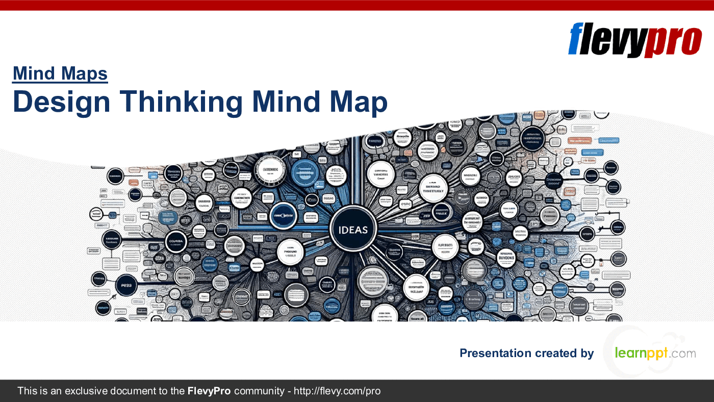 Design Thinking Mind Map (20-slide PPT PowerPoint presentation (PPTX)) Preview Image