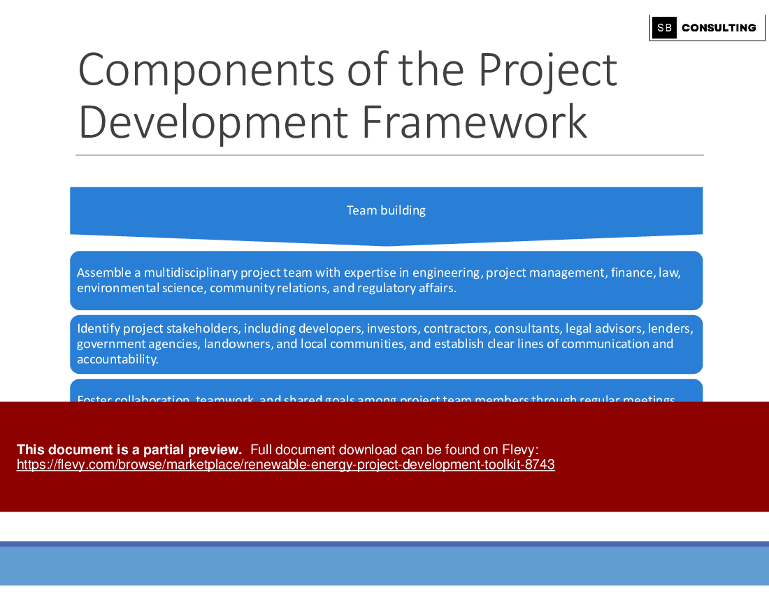 Renewable Energy Project Development Toolkit (285-slide PPT PowerPoint presentation (PPTX)) Preview Image