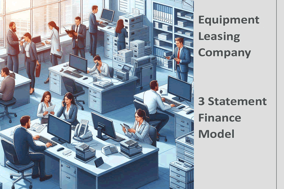 Equipment Leasing Company Finance Model 3 Statement (Excel template (XLSX)) Preview Image