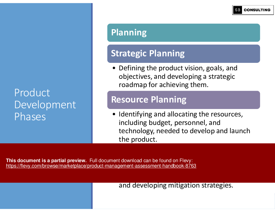 Product Management Assessment Handbook (147-slide PPT PowerPoint presentation (PPTX)) Preview Image