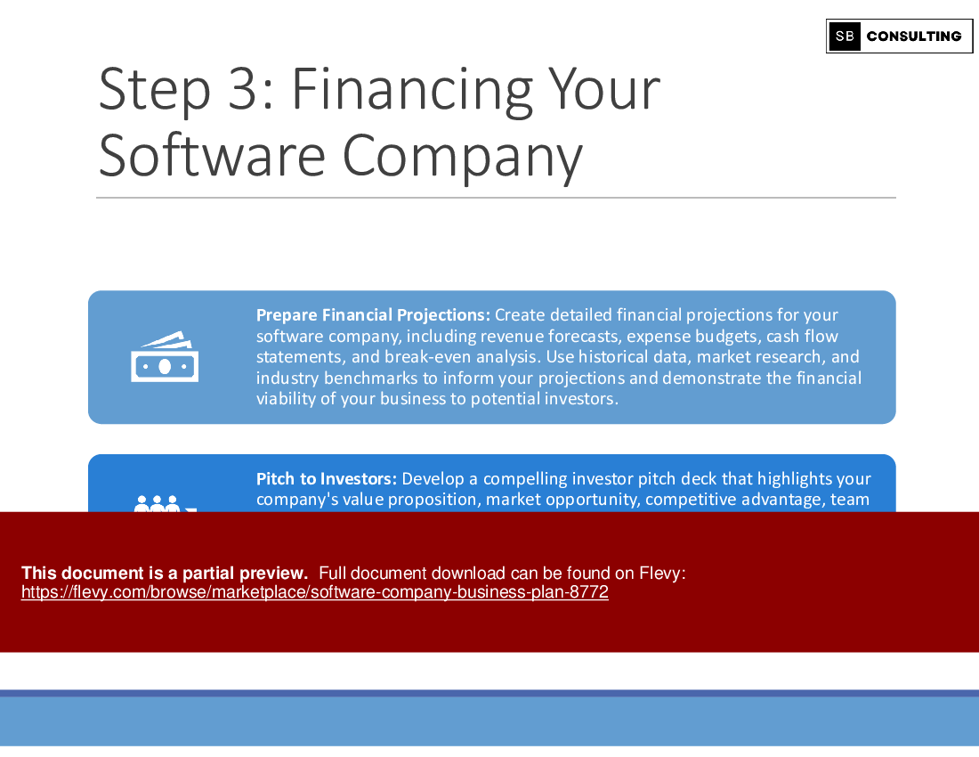 Software Company Business Plan (357-slide PPT PowerPoint presentation (PPTX)) Preview Image